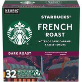 Starbucks K - Cup Coffee Pods, Dark Roast Coffee, French Roast, 100% Arabica, 1 box (32 pods) - Showlu Well Nation Store